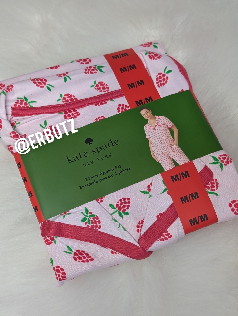 Kate Spade New York Raspberry Design Spring / Summer Pj Set ♠️ - Picture 2 of 9